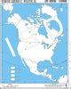 Practice Map of North America Political |Pack of 100 Maps | Small Size
