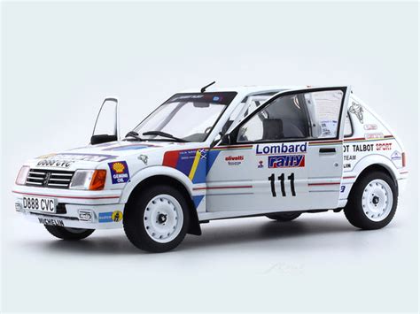 1988 Peugeot 205 GTi Lombard RAC Rally 1:18 Solido diecast scale model ...