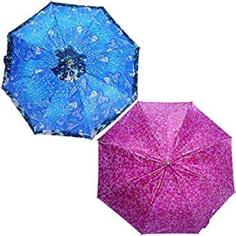 RAINPOPSON 2 Fold Umbrella for Women & Men (Multicolour) - Combo Offer ...