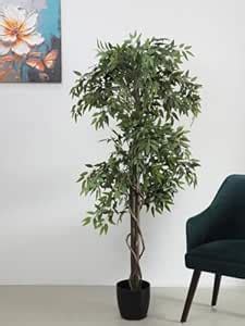 Buy ARICK DECOR 6Ft Artificial Ficus Tree Artificial Plants Large Like ...