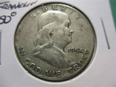 1954-D Franklin Half Dollar. Item: 50 F54D-15. - For Sale, Buy Now ...