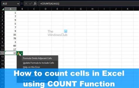 Image result for How to Count Numbers in Excel