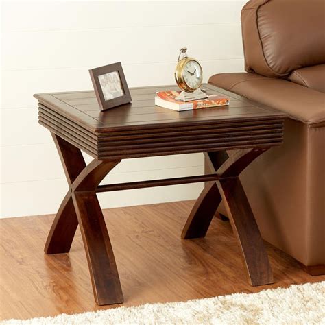 Buy Flick Mango Wood End Table - Brown from Home Centre at just INR 16663.0