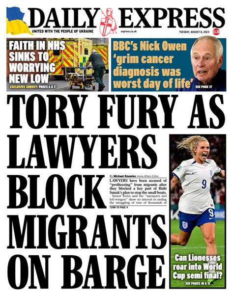 Image result for Daily Express Front Page