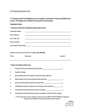 Na Citiprepaid - Fill Online, Printable, Fillable, Blank | pdfFiller
