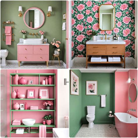 15 Pink and Green Bathroom Ideas for A Fresh Look