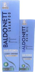 Burnett Homeopathy Baldonett Shampoo and Baldonett Hair Oil as Hair ...