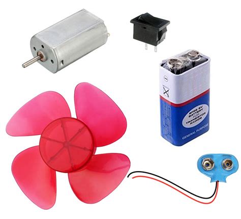 Kit4Curious Big size high speed DC hobby motor + wider fan propeller ...