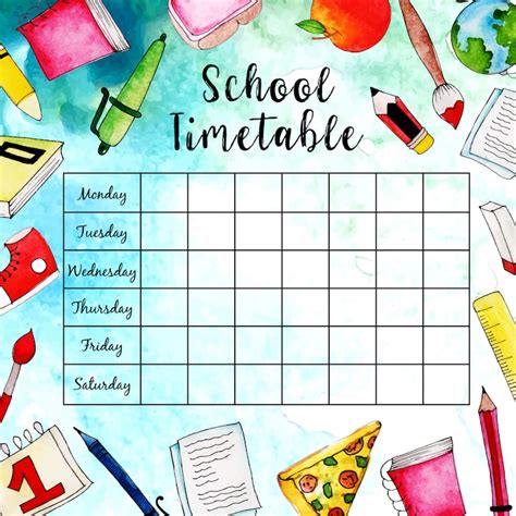 Teacher timetable Images - Free Download on Freepik