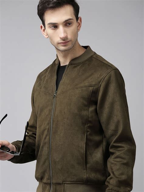 U S Polo Assn Men Coffee Brown Suede Bomber Jacket - Price History