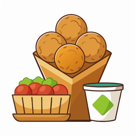 Falafel vector | Premium AI-generated vector