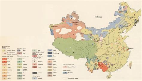Ethnic Map Of China