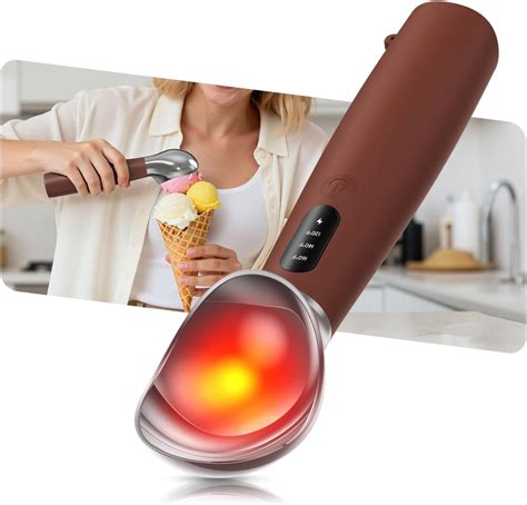 Amazon.com: Heated Ice Cream Scoop with On/Off Switch, Electric Ice ...