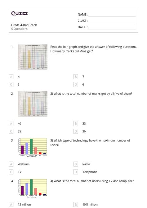 50+ Scaled Bar Graphs worksheets for 4th Class on Quizizz | Free ...