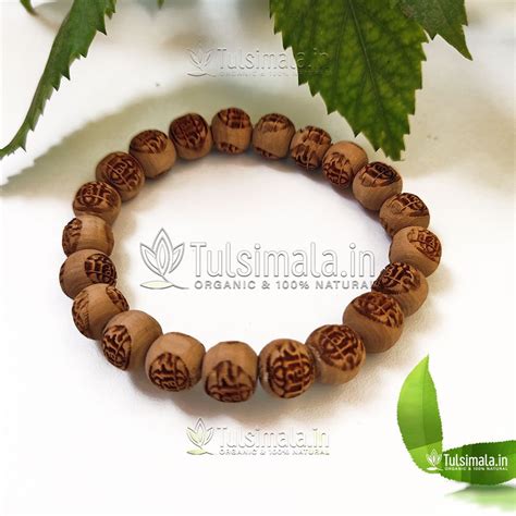 Shri Radha Design Tulsi Bracelet with Elastic Thread - Tulsi Mala