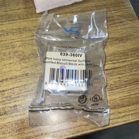 VC Surface Mounted Box 039360IV 2Port Ivory Universal Surface 14 PACK – Energy Power Systems LLC