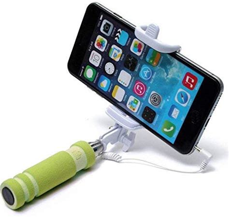 Choomantar Shop Selfie Stick Mini with Aux Cable Compatible with iPhone ...
