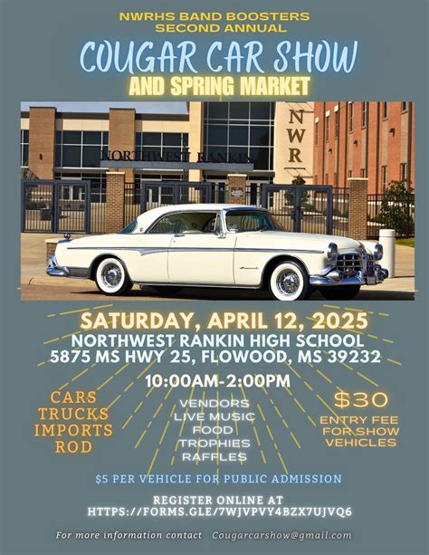 Second Annual Cougar Car Show and Spring Market , Northwest Rankin High ...