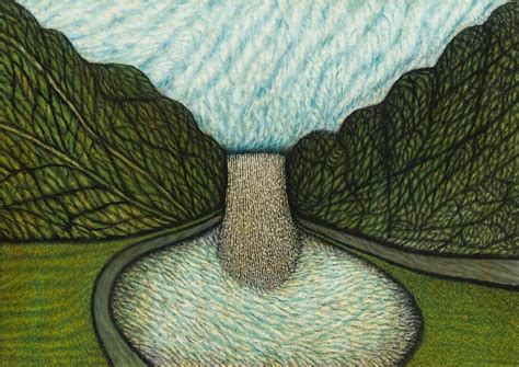Waterfall - Morris Hirshfield - Folk Art Painting - Posters by Morris ...
