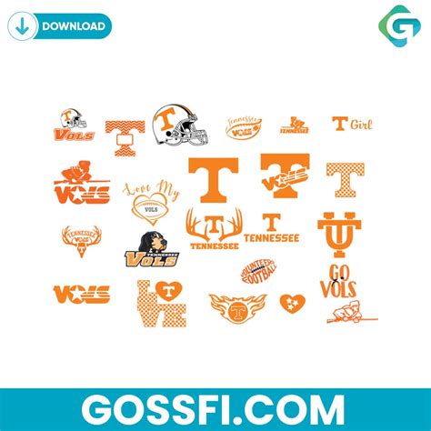 Bundle Tennessee Vols Logo Team Svg - Gossfi.com