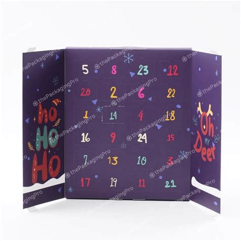 Recyclable Christmas Cookie Advent Calendar Packaging Box Custom ...