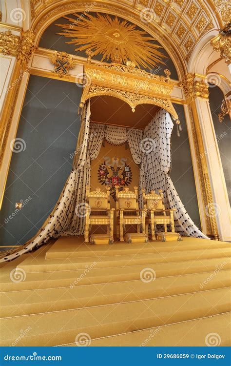 Throne stock image. Image of interior, gold, building - 29686059