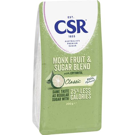 Csr Monk Fruit & Sugar Blend Classic 200g | Woolworths