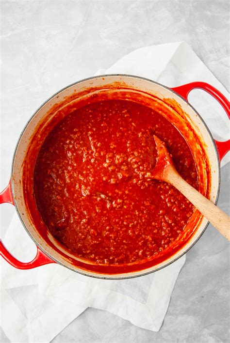 Simple Meat Sauce; Nonna Approved! – The Beader Chef