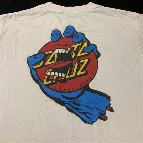 Vintage Santa Cruz Shirt 90s Speed Wheels Screaming H… - Gem