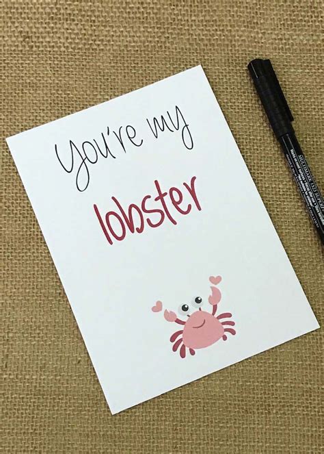 Get You'Re My Lobster Greeting Card With An Envelope at ₹ 200 | LBB Shop