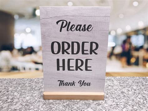 Please Order Here Sign Available as Freestanding or Adhesive - Etsy UK
