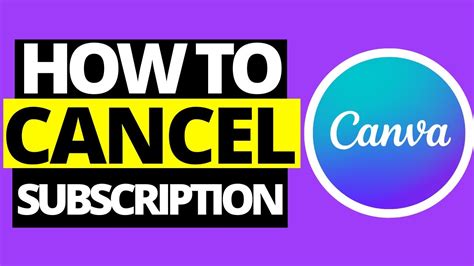 How to cancel canva subscription and get full refund
