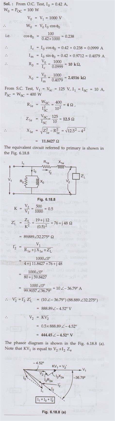 Open Circuit and Short Circuit Tests - Single Phase Transformer