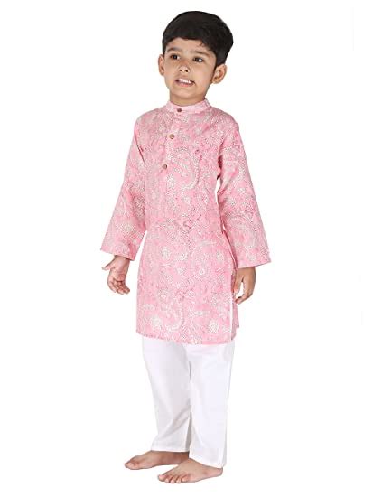 Pink Paisley Kurta Pajama Set of 2