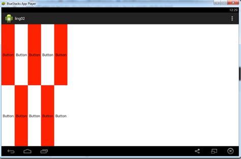 Horizontal Layout Android 的图像结果
