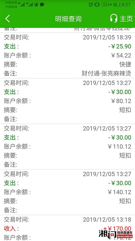 中国邮政银行在不知情情况下扣除90元短信提醒服务 投诉直通车_华声在线