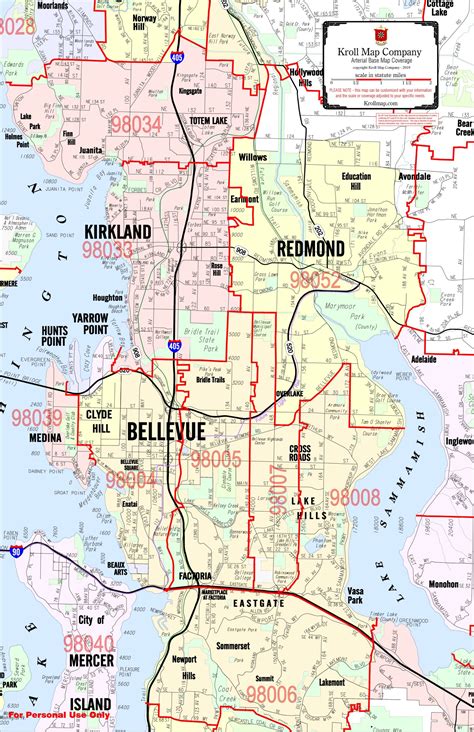 Download Arterial ZIP Code (ZCTA) Maps - Kroll Map Company