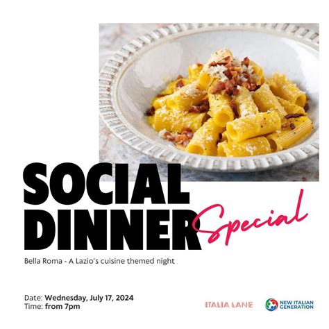 Social Dinner Special - Bella Roma @ Italia Lane by New Italian ...