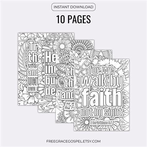 Bible Verse Coloring Pages PDF | Scripture Coloring Pages for Adults ...