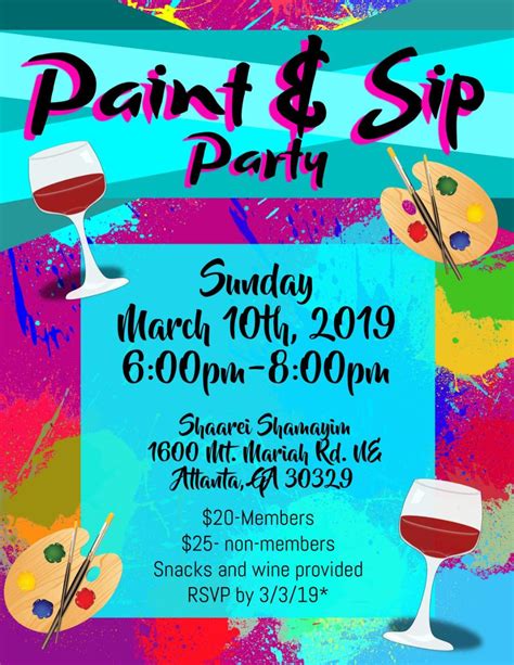 Paint And Sip Atlanta – Warehouse of Ideas