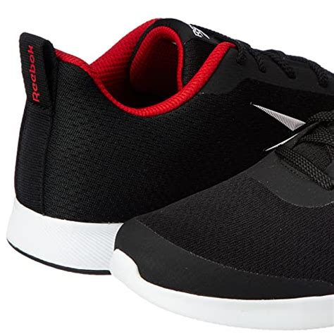 Buy Reebok Mens Lunar Walk M Black/White/Vector RED Walking Shoe - 11 ...
