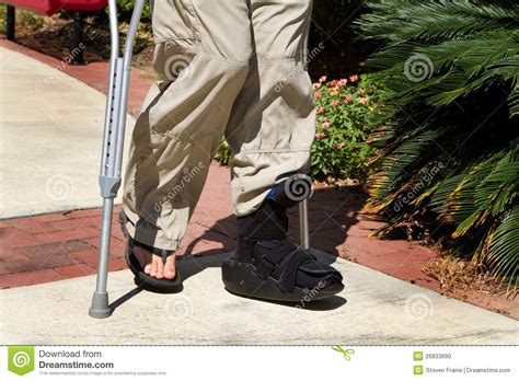 Ankle Brace Crutches stock photo. Image of hurting, healthcare - 26833690