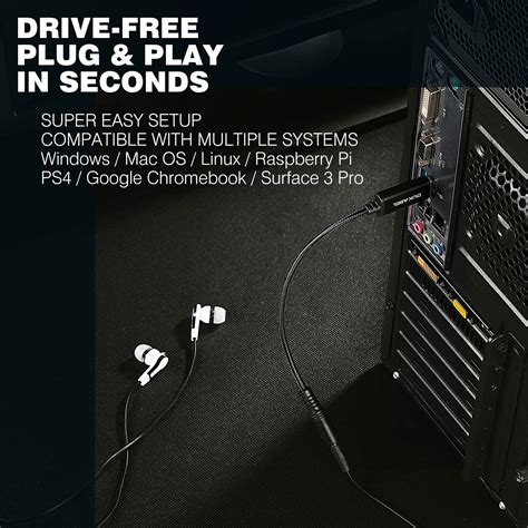 Buy DuKabel ProSeries USB to 3.5mm Jack Audio Adapter, TRRS 4-Pole Mic ...