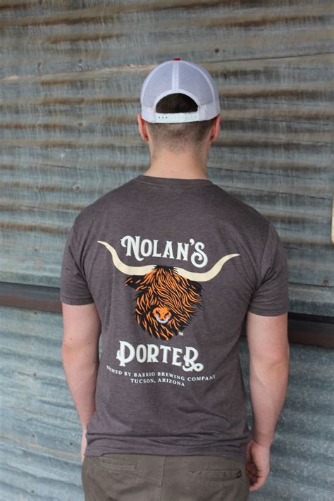 Barrio Shirt - Brown Nolan's Porter Short Sleeve - Barrio Brewing Co.