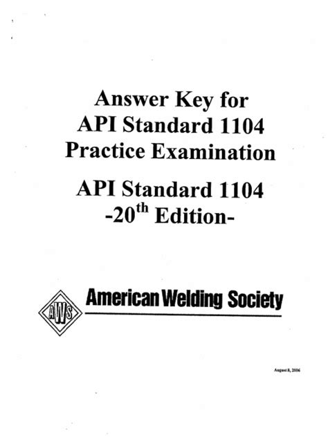 Image result for API 1104 Study Set