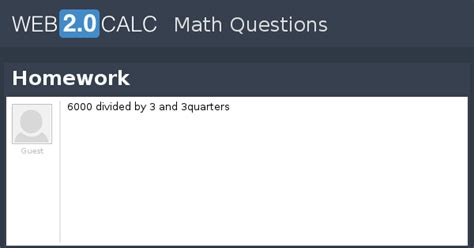 View question - Homework
