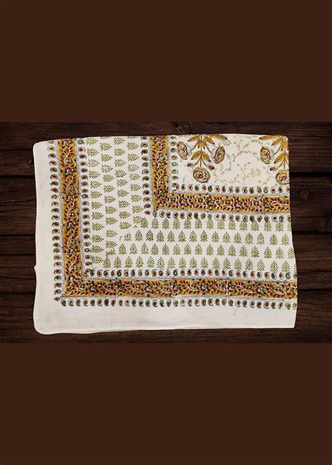 Get Hand Block Floral Printed Cotton Dohar Single Bed Size ( 60 X 90 ...