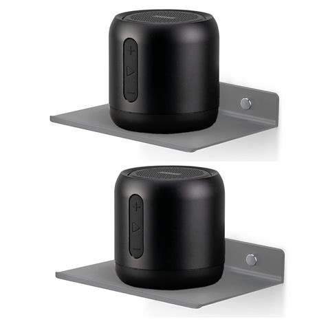 OrganizeMee Metal Small Wall Mounted Shelves,Bluetooth Speaker,Wi-Fi ...