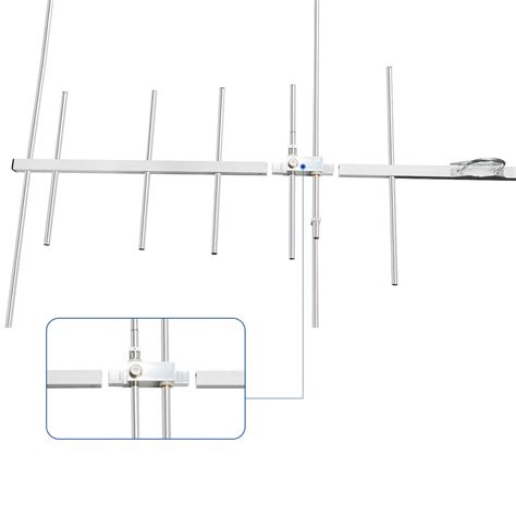 Buy HYS Dual-Band 9.5/11.5dBi 100W Yagi Antenna 8 Element Beam 2 Meter ...