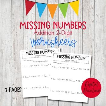 Missing Numbers 2-Digit Math 的图像结果